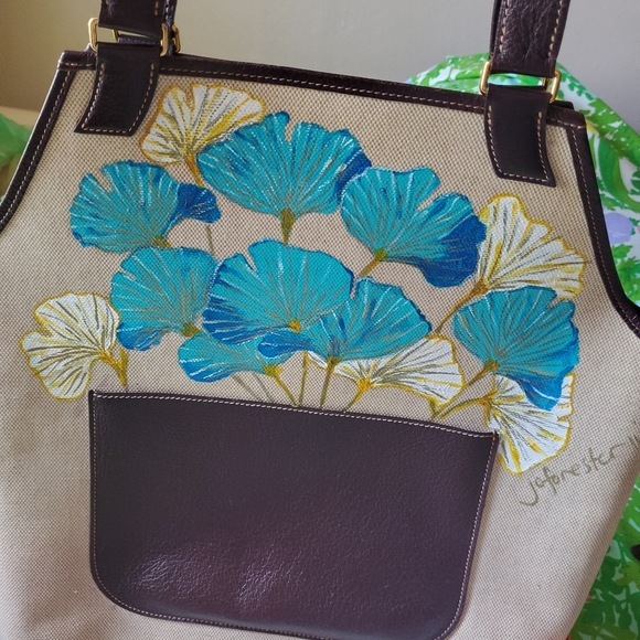 Rare Authentic Hermes Jardenerie handpainted bag - Picture 4 of 12